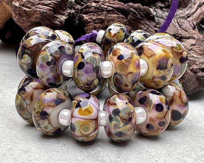 Maltese Frit Lampwork Beads