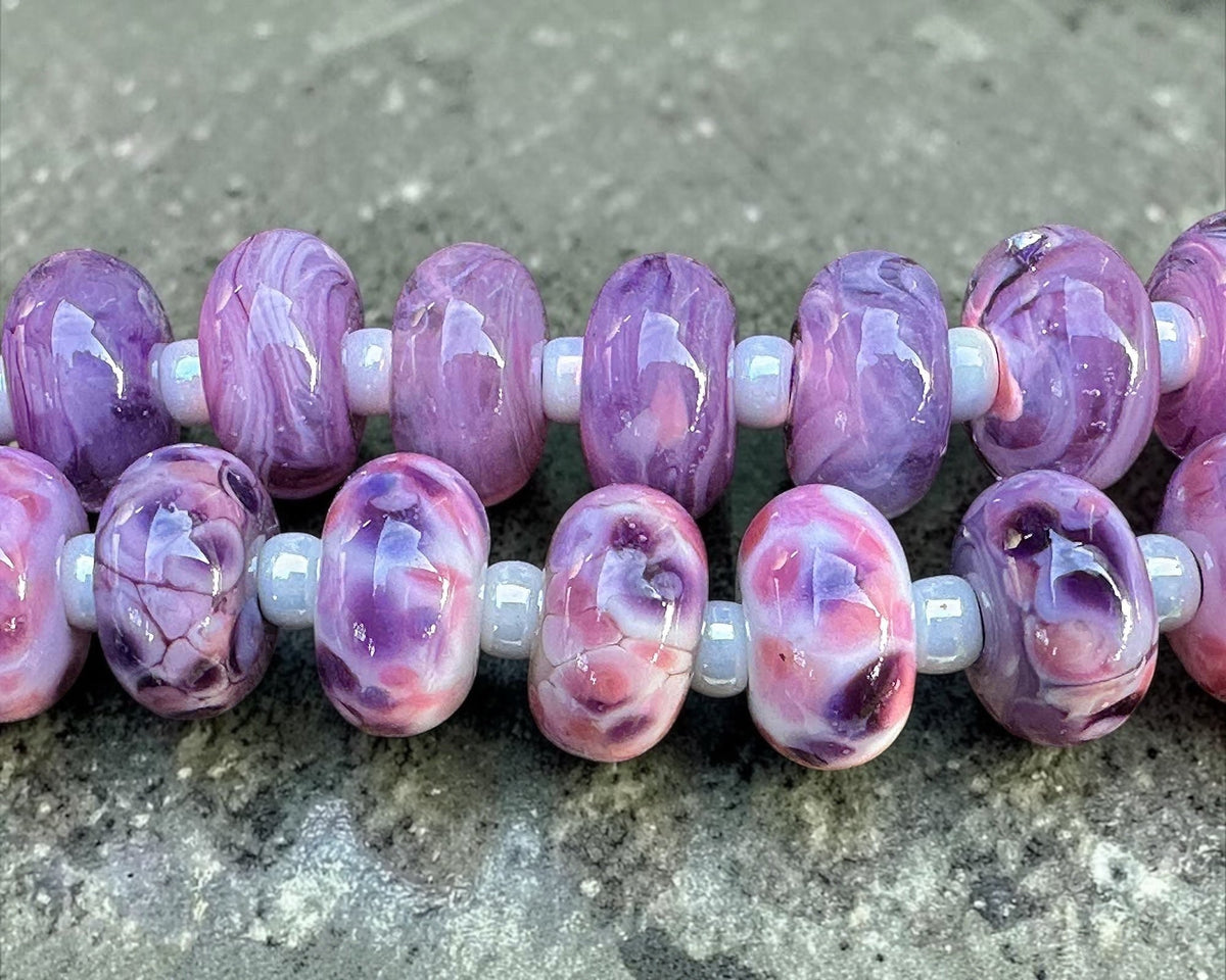 Wild Orchid Glass Frit Blend | Pink & Purple 96 COE Glass