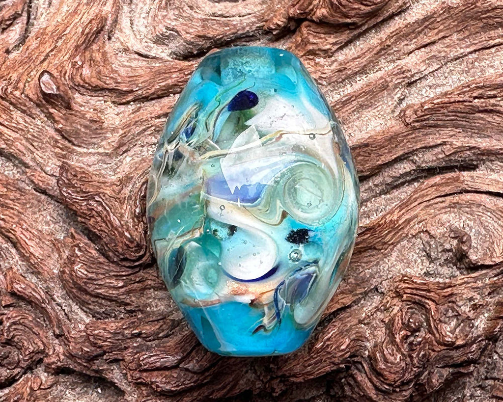 blue focal bead