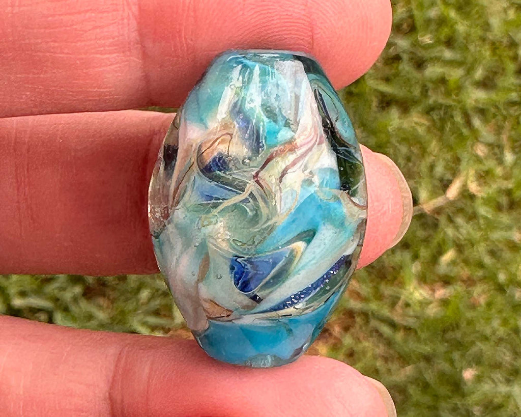 blue focal bead