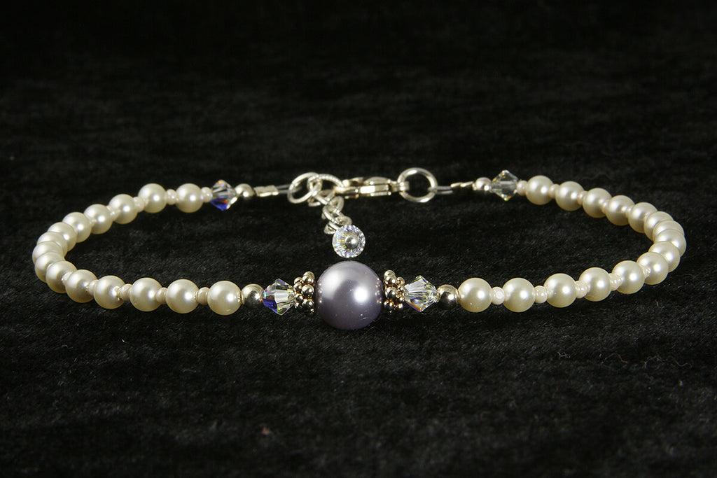 pearl beaded anklet