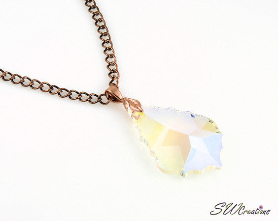 Star Crystal Iridescent Pendant Necklace - SWCreations

