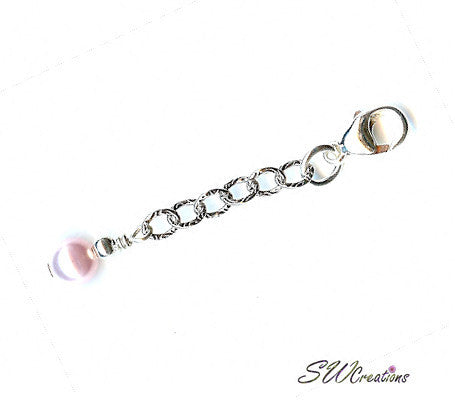 Pink Pearl Anklet Jewelry Extender - SWCreations

