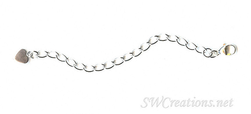 Silver Heart of Affection Jewelry Necklace Extender - SWCreations
