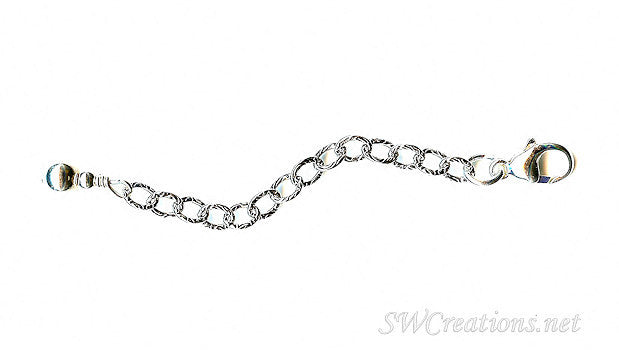 Boulete Ball Fancy Silver Jewelry Necklace Extender - SWCreations

