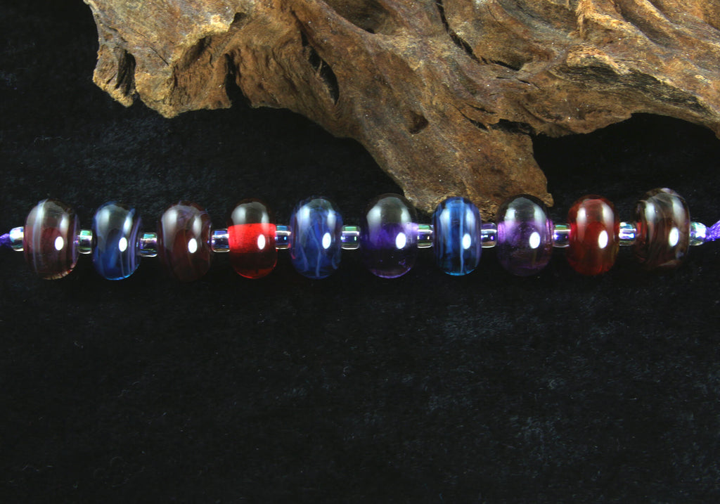 purple lampwork beads for sale