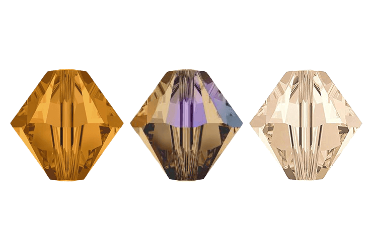 The Sparkling Browns & Tans of Swarovski Austrian Crystals