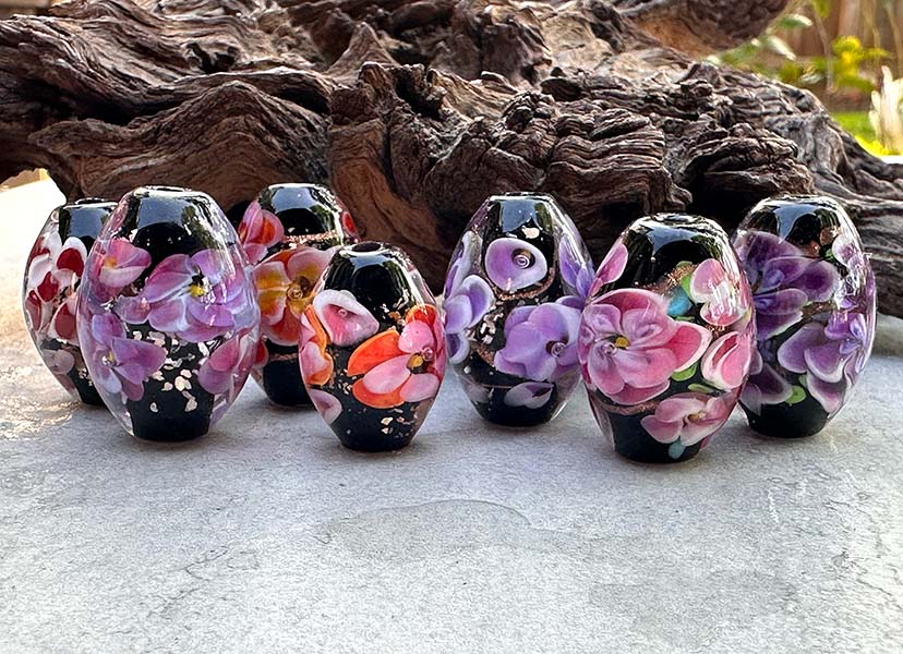 Blossoming Beauty: Exploring Floral Lampwork Beads