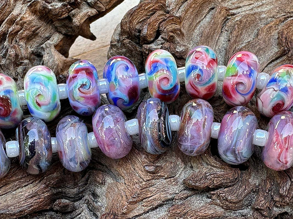 Pied Piper Frit Lampwork Beads