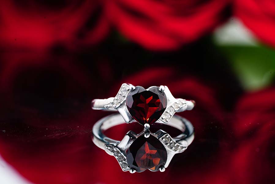 Photo by superlens photography: https://www.pexels.com/photo/elegant-silver-ring-with-red-precious-stone-4595716/