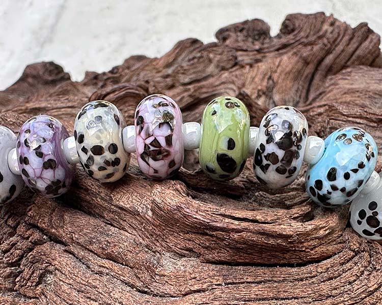 Monochrome Magic Frit Lampwork Beads