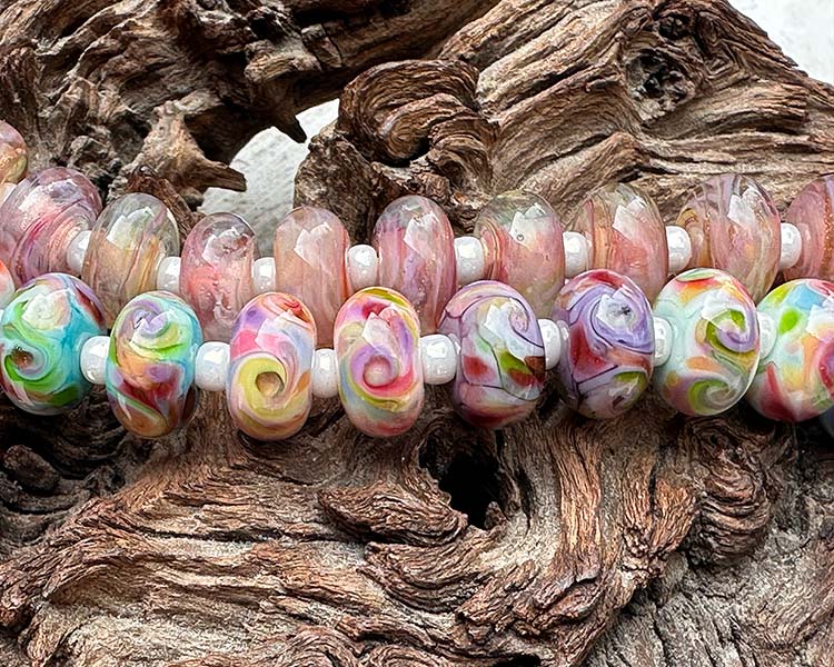 frit blends in lampwork beads
