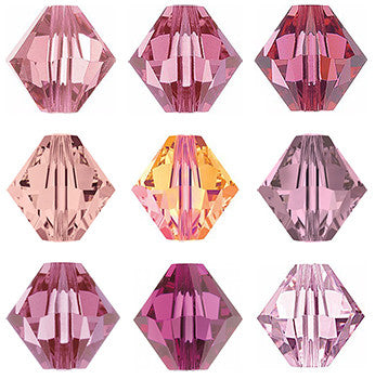 Swarovski Austrian Crystals: Their Many Shades of Pink