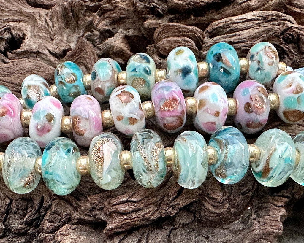 SWCreations sparkle series lampwork beads