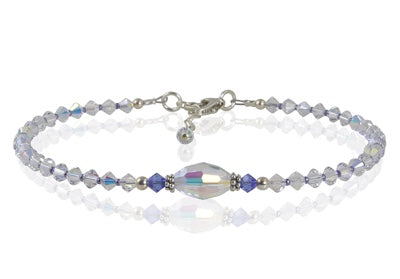 Elegant Blue Swarovski Austrian Crystals: Sky, Waters, Eternity