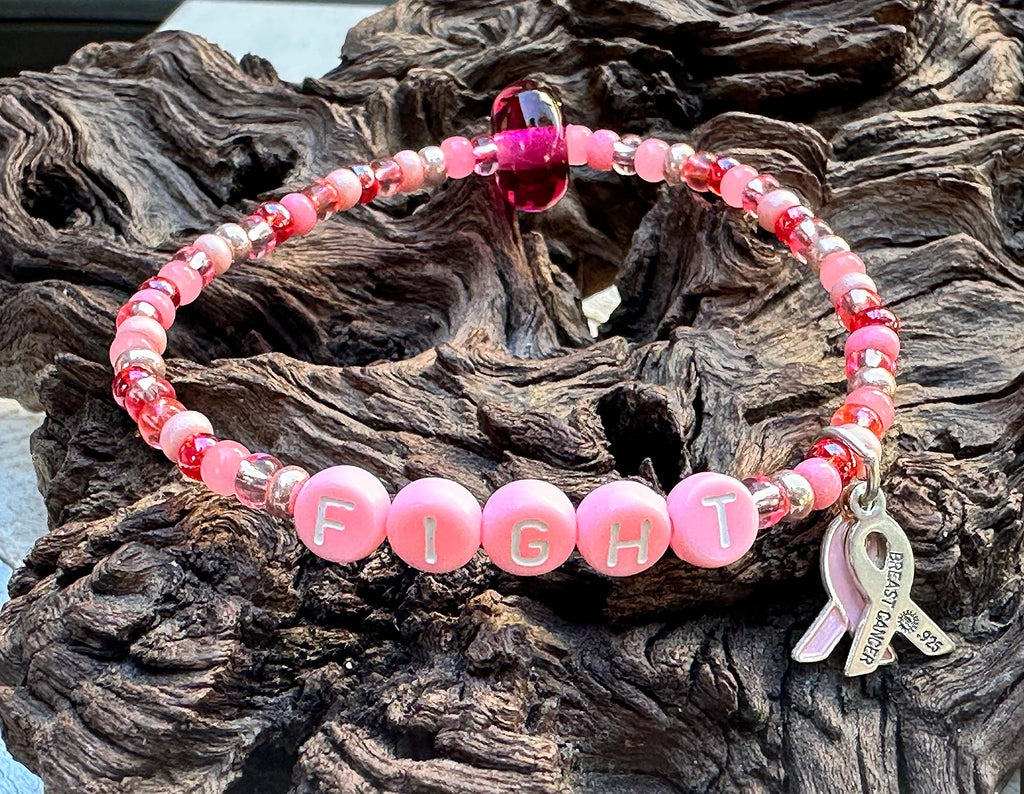 fight breast cancer awareness bracelets