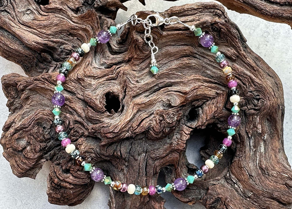 amethyst anklet