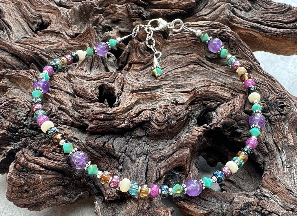 amethyst anklet