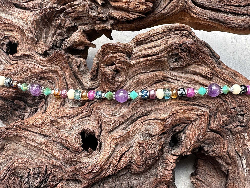 amethyst anklet