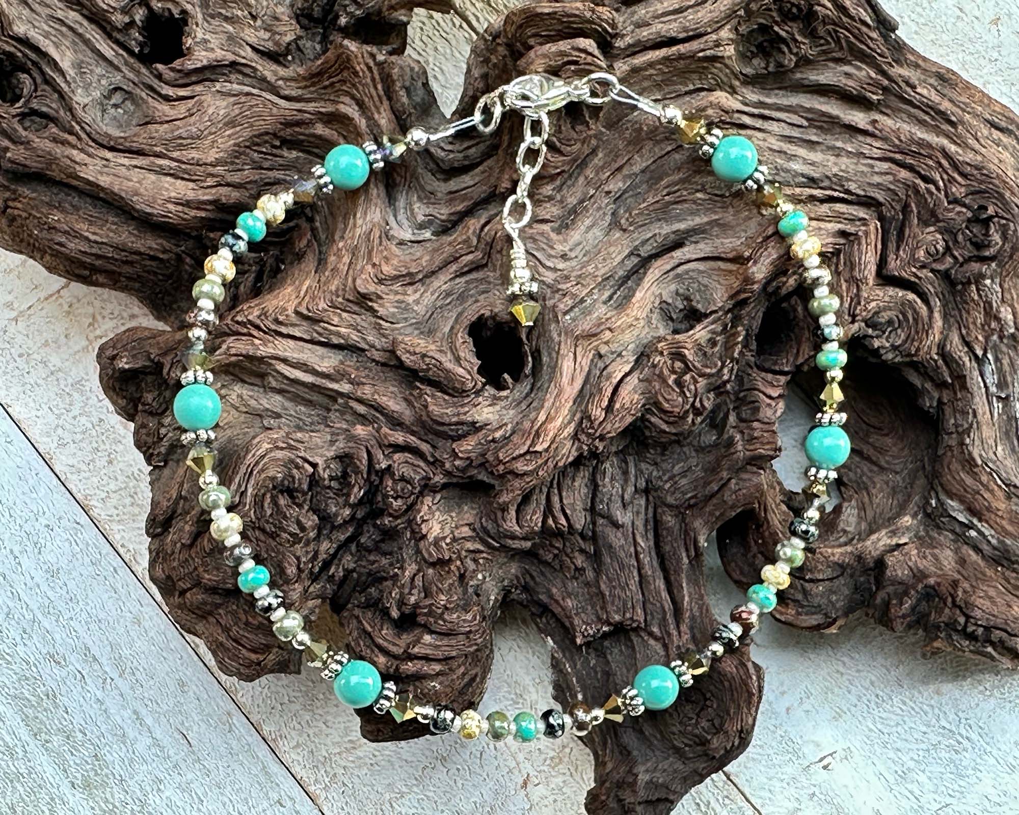 Old World Jade Gemstone Beaded Anklet – SWCreations