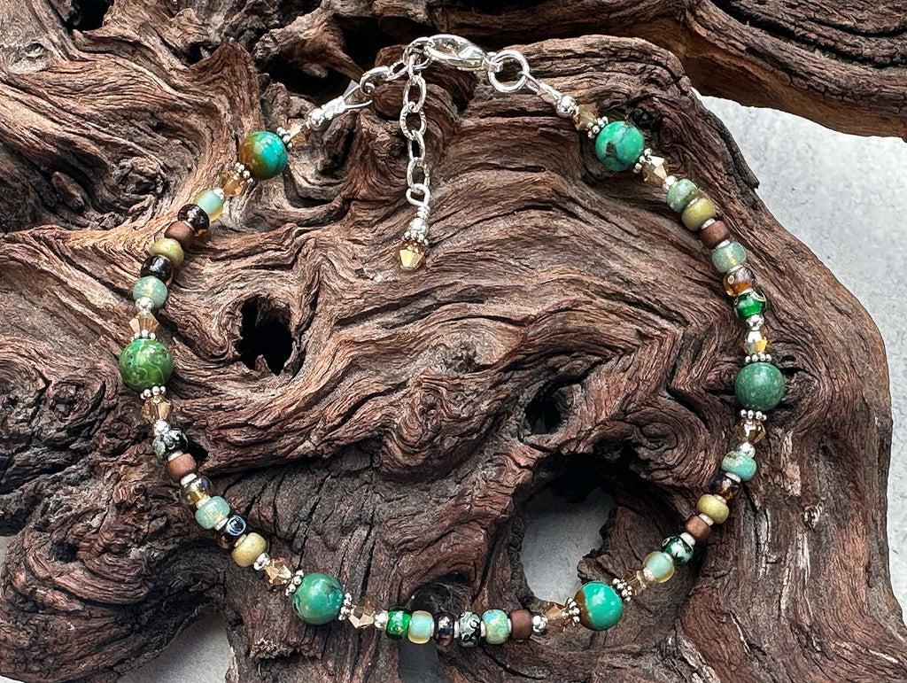 jasper gemstone anklet