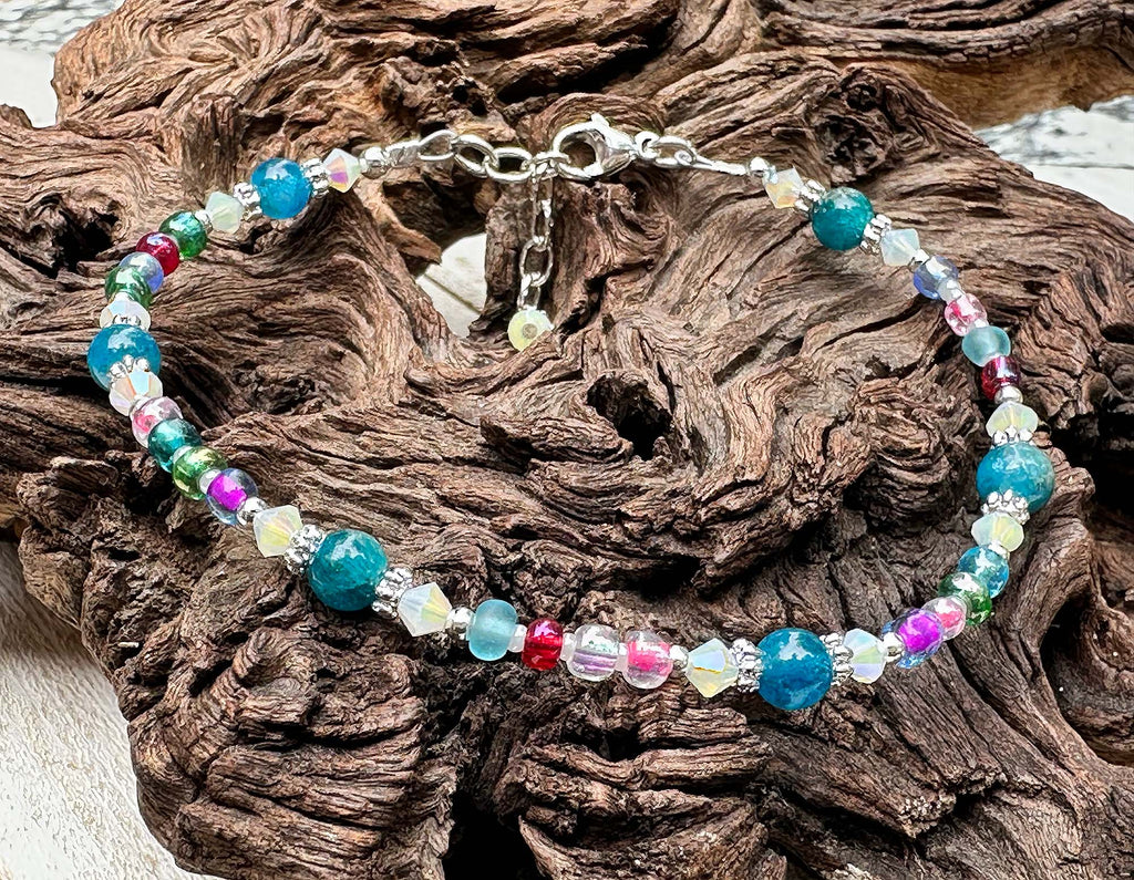blue anklet