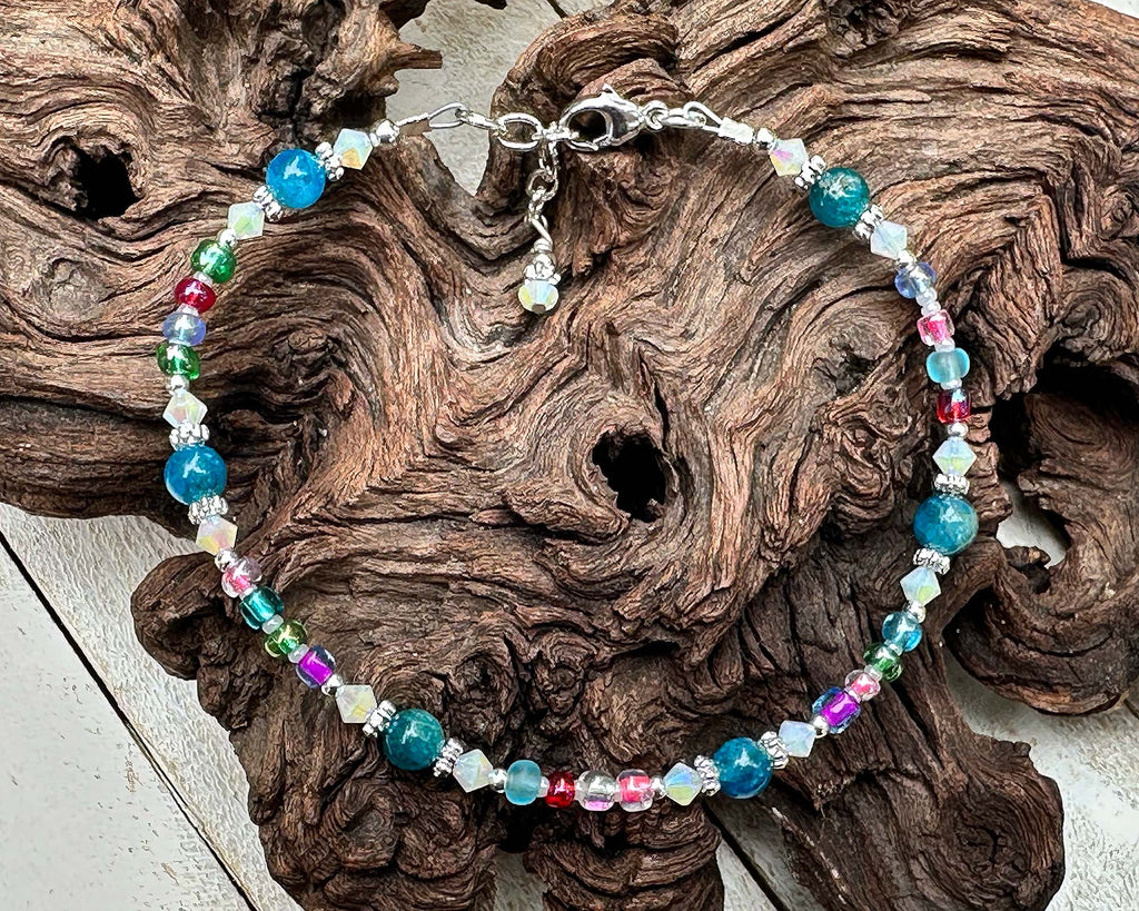 blue anklet