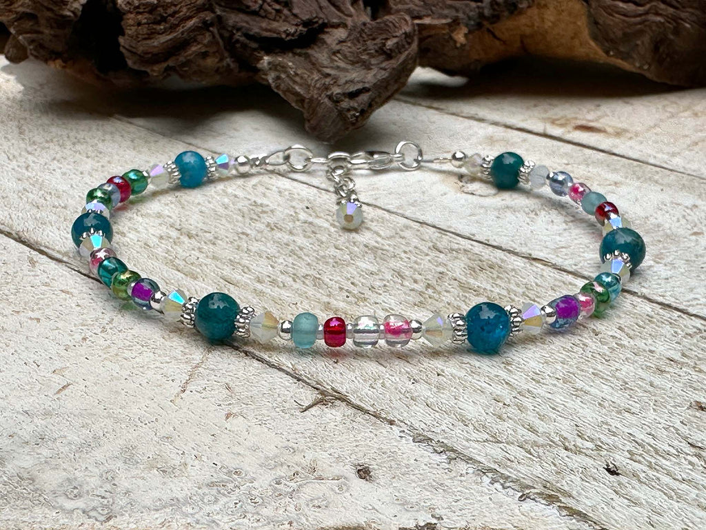 blue anklet