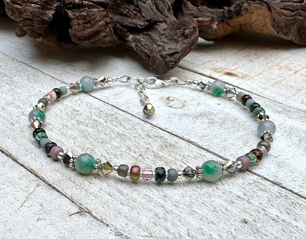 crystal anklet