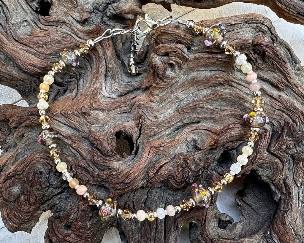 topaz stainless anklet