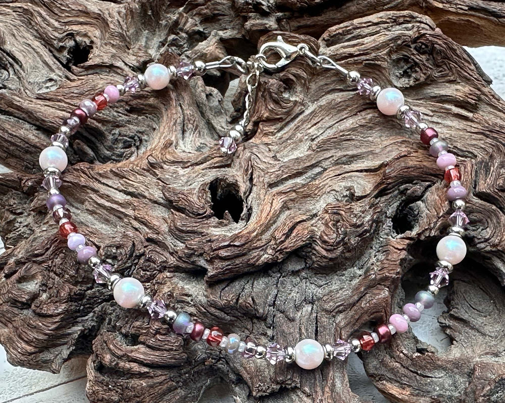pink stainless anklet