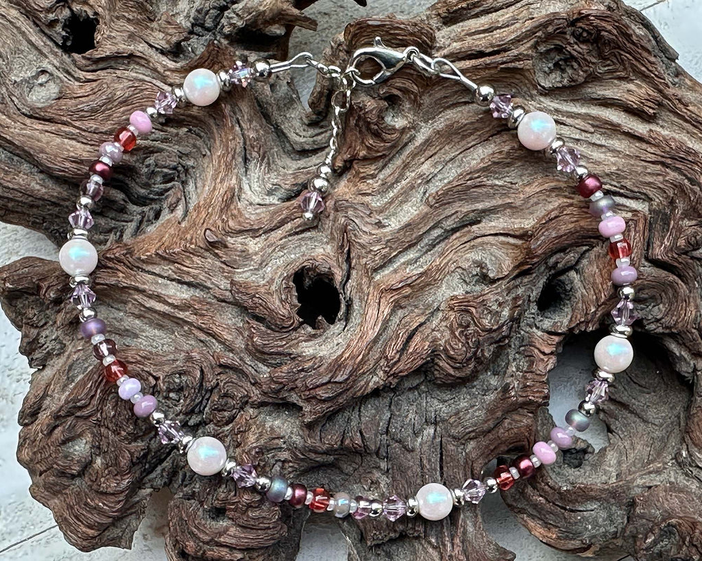 pink stainless anklet