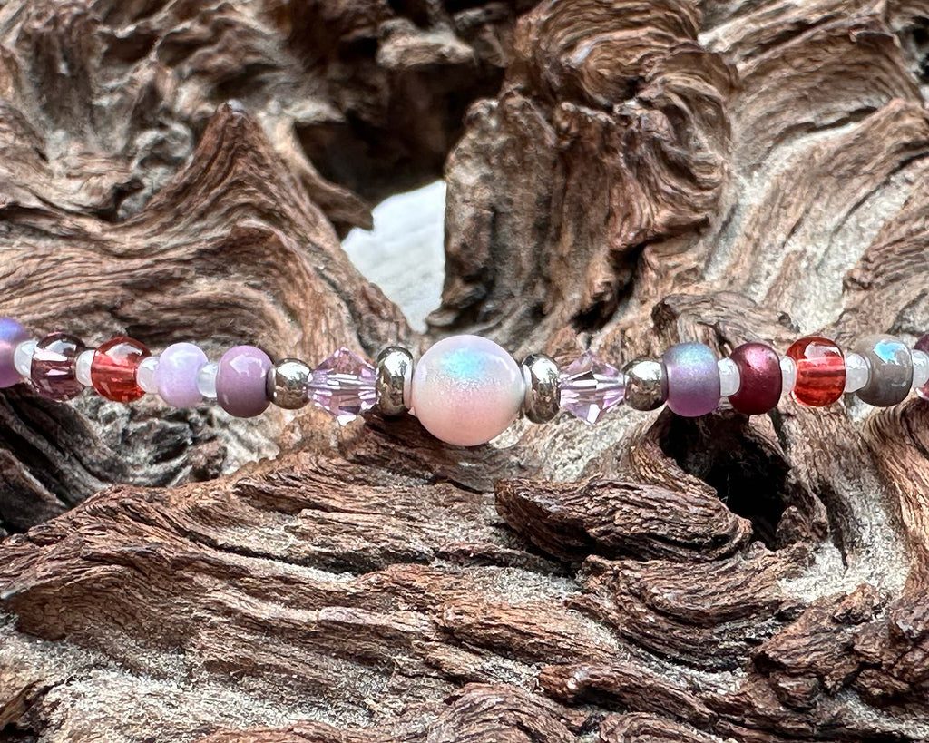 pink stainless anklet