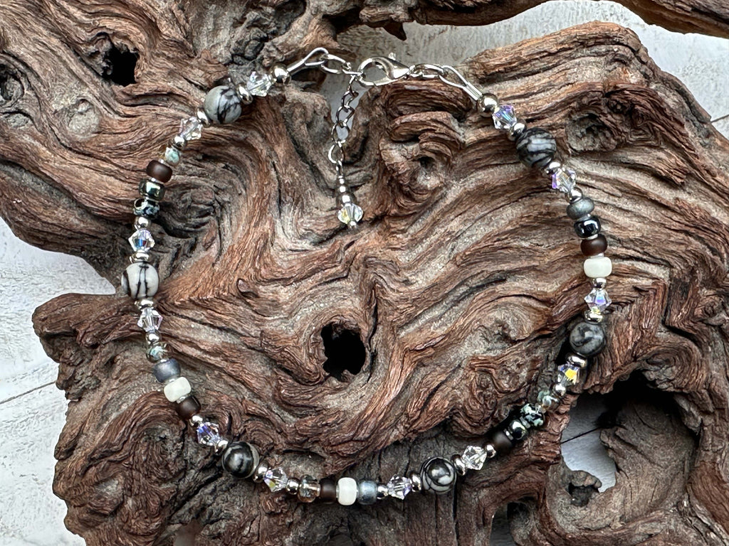 gemstone anklets