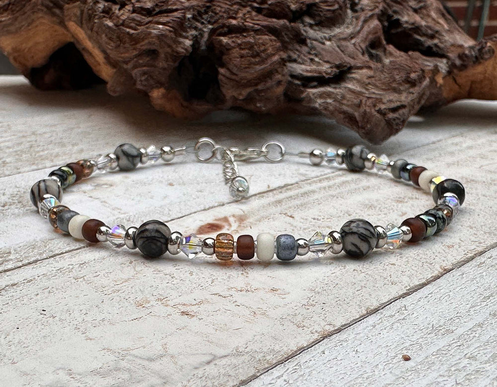 gemstone anklets