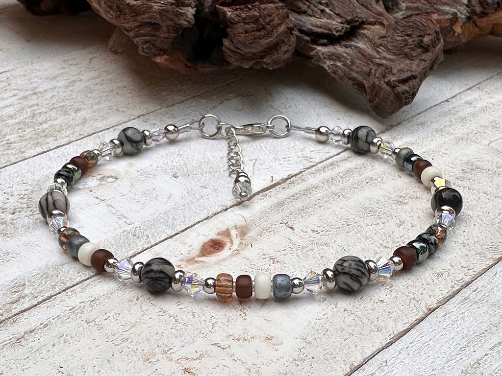 gemstone anklets