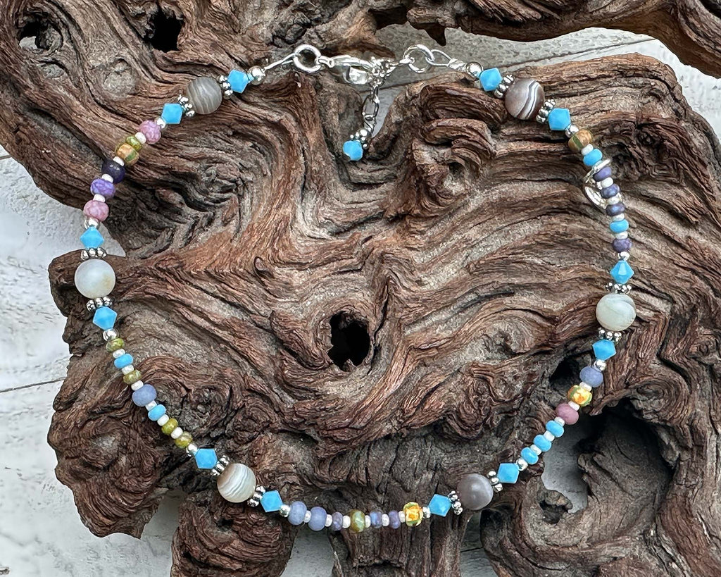 custom turquoise anklets