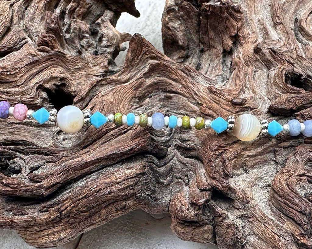 turquoise anklets