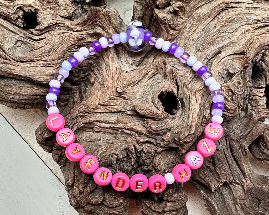 purple and pink bracelet