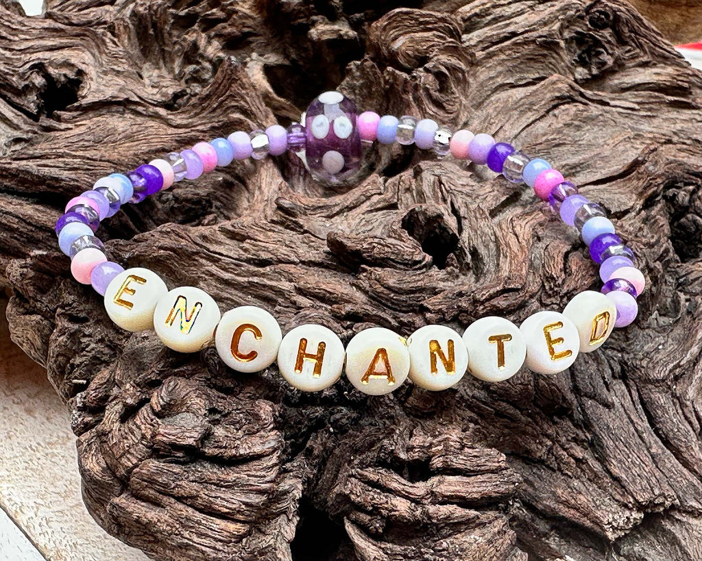 purple stretch bracelet