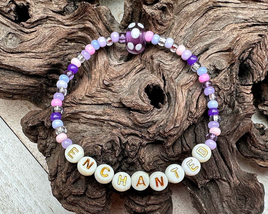 purple stretch bracelet