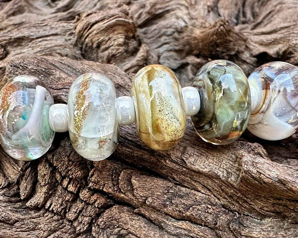 multicolor lampwork beads