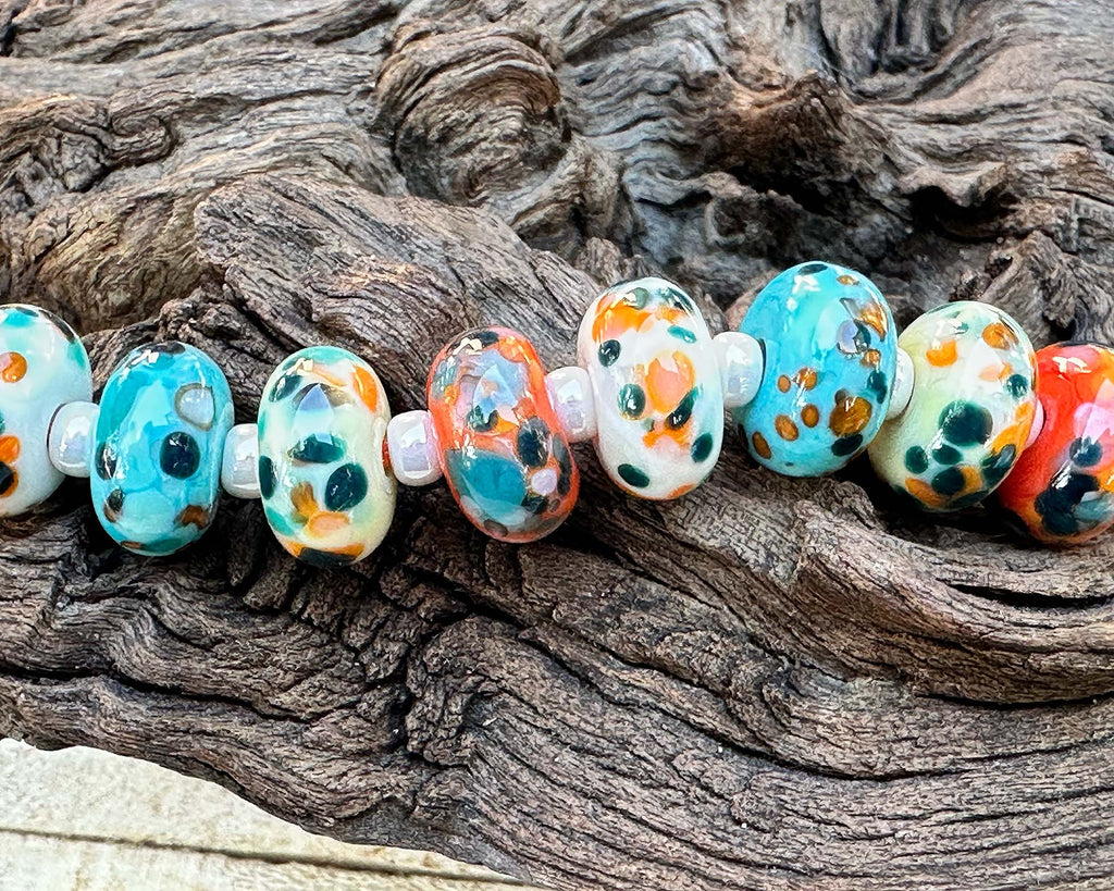 ophelia lampwork beads
