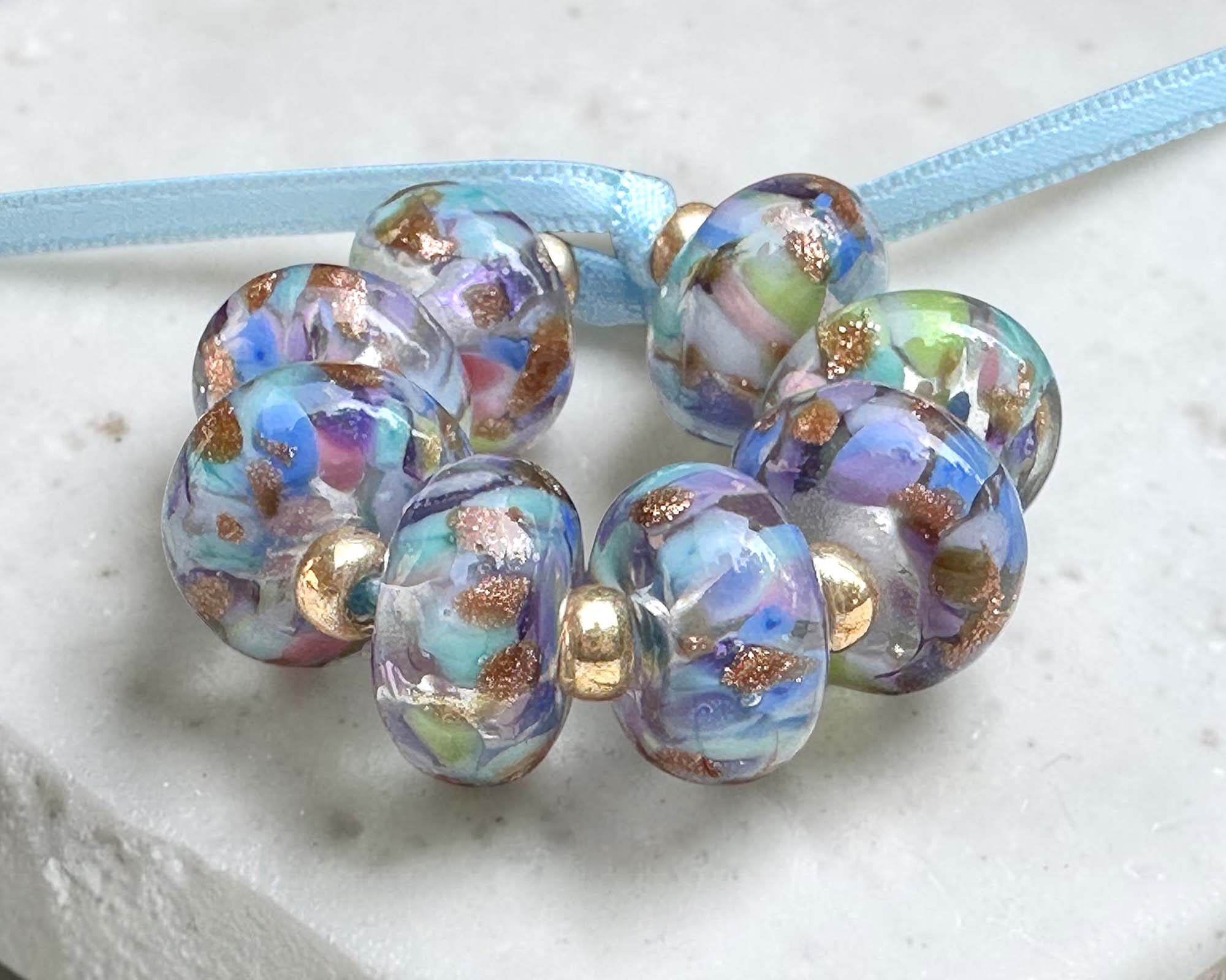 8-texas-bluebonnet-shimmer-lampwork-beads-sra