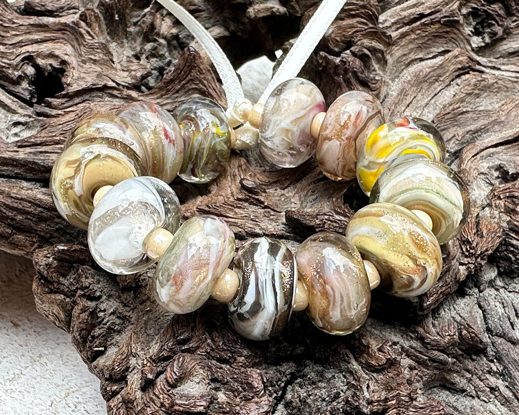 neutral lampwork beads