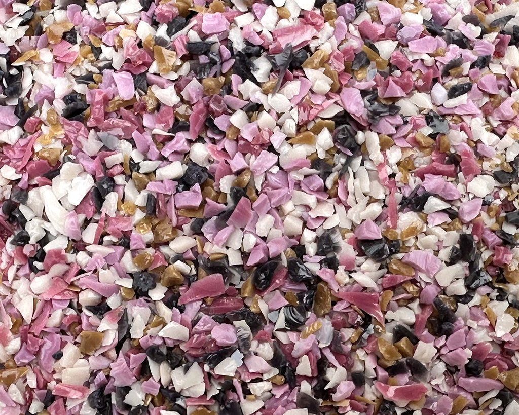 rosewood pink frit blend