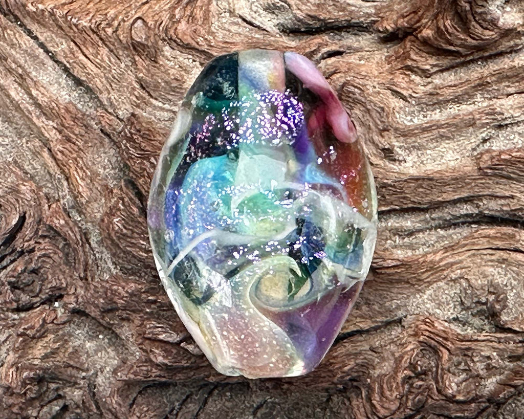 dichroic lampwork bead