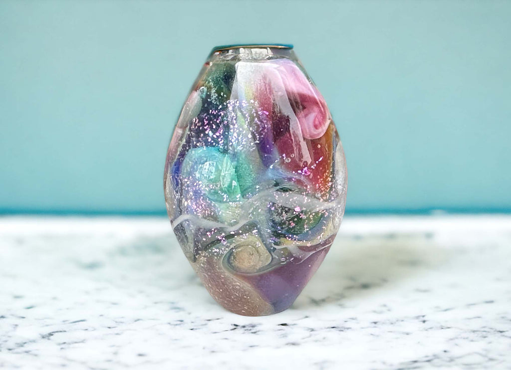 dichroic lampwork bead