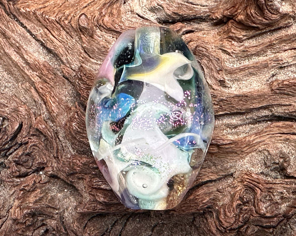 dichroic lampwork bead