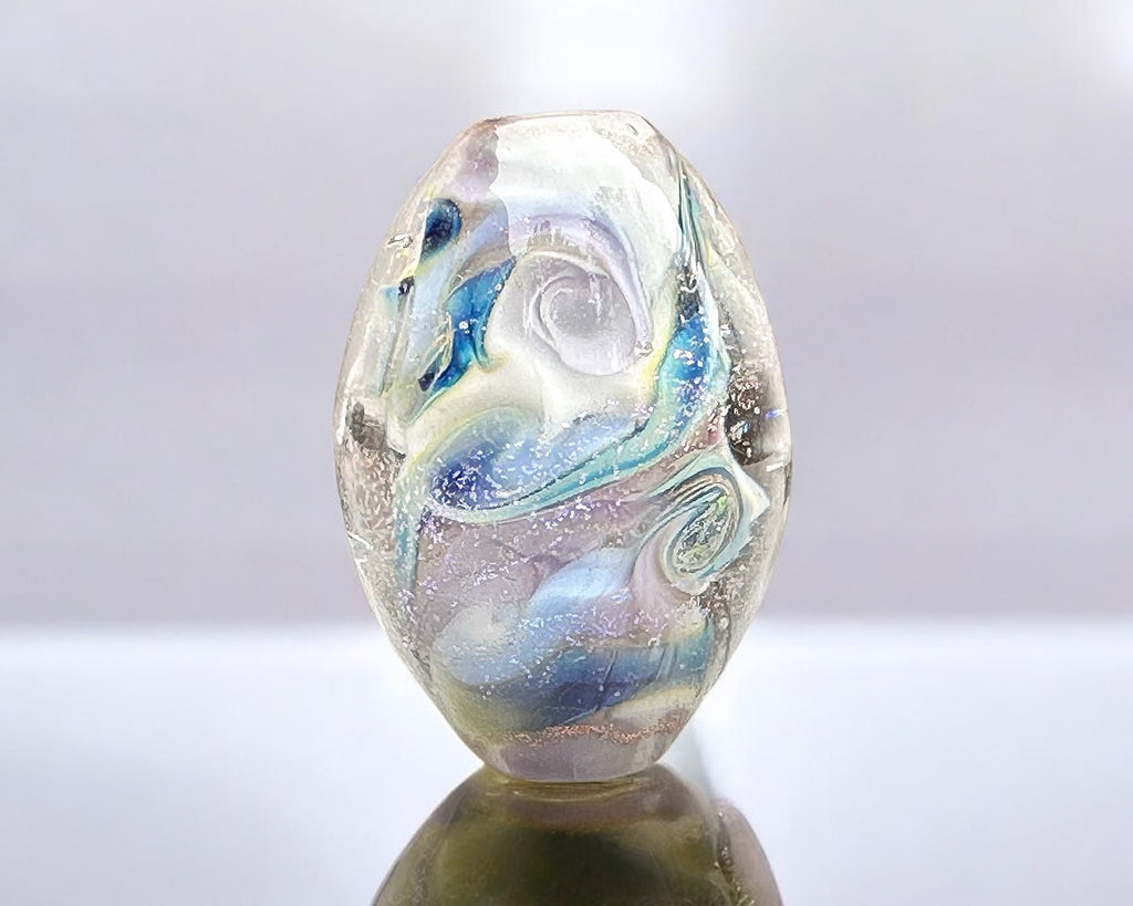 dichroic lampwork bead
